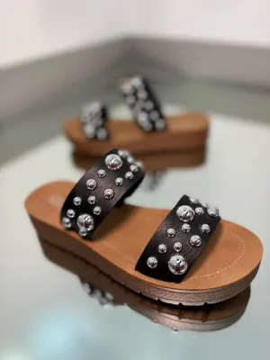 Corky's Bad Romance Black Sandals