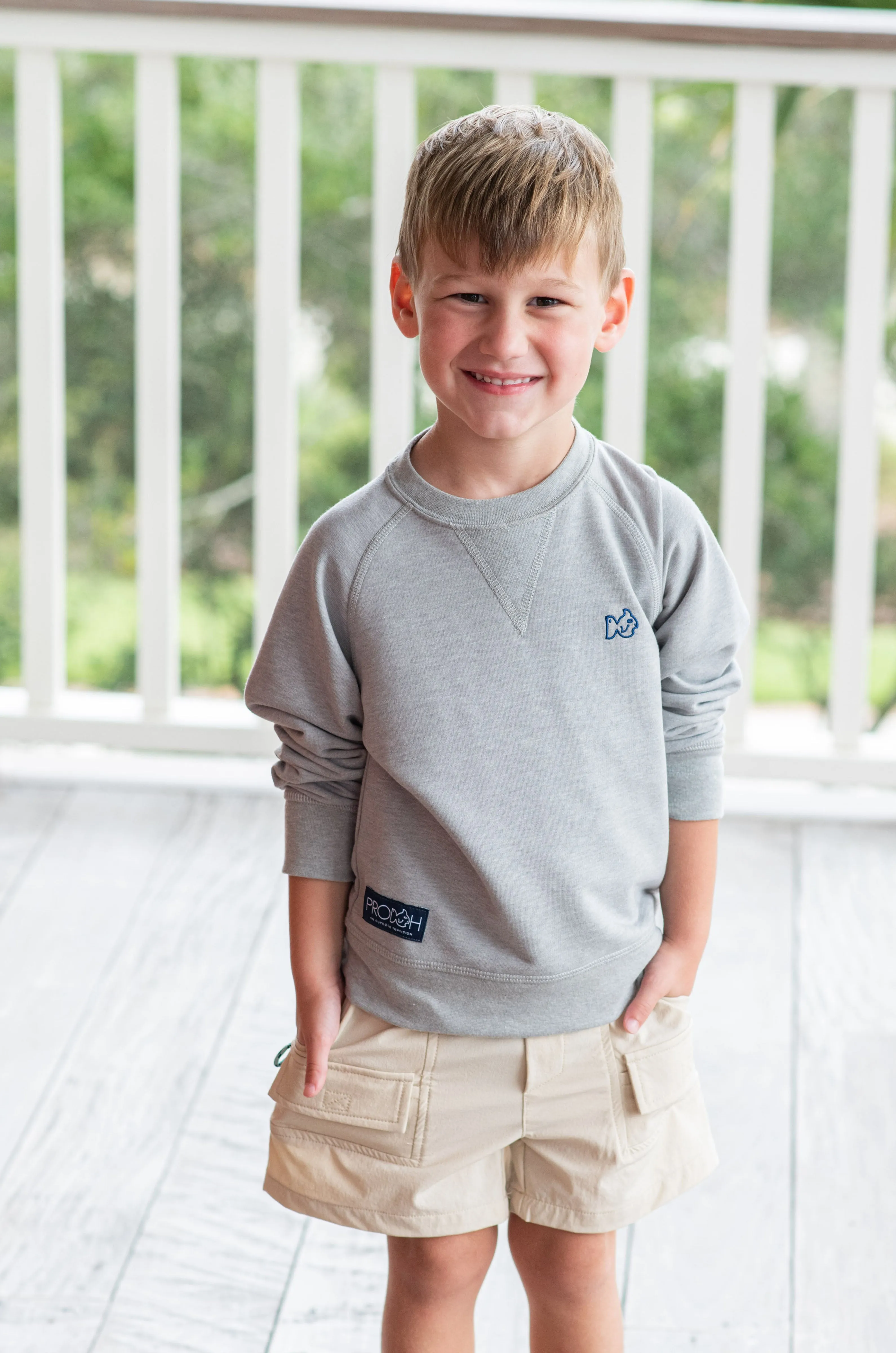 Crew Control Sweatshirt in Heather Gray
