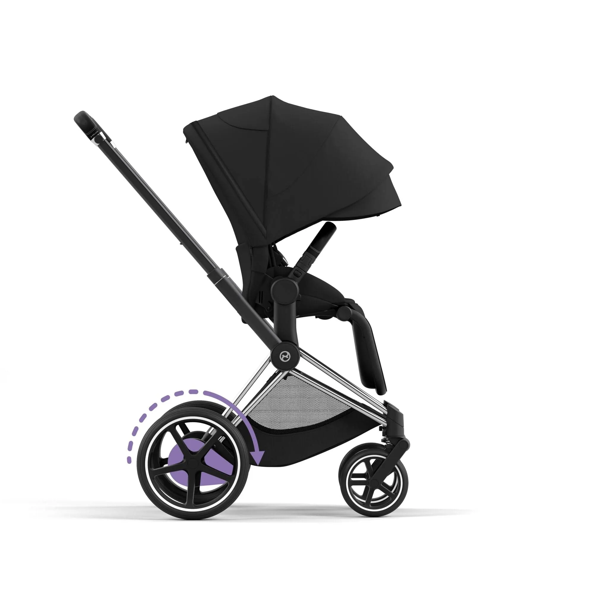 Cybex e-Priam & Lux Cot in Sepia Black