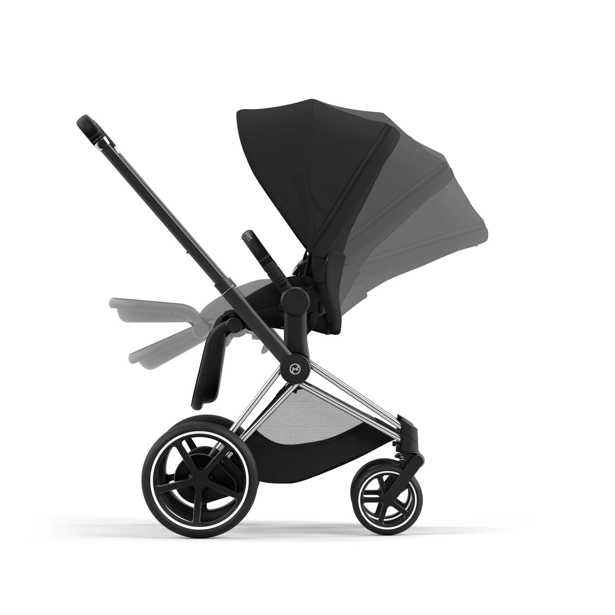 Cybex e-Priam & Lux Cot in Sepia Black