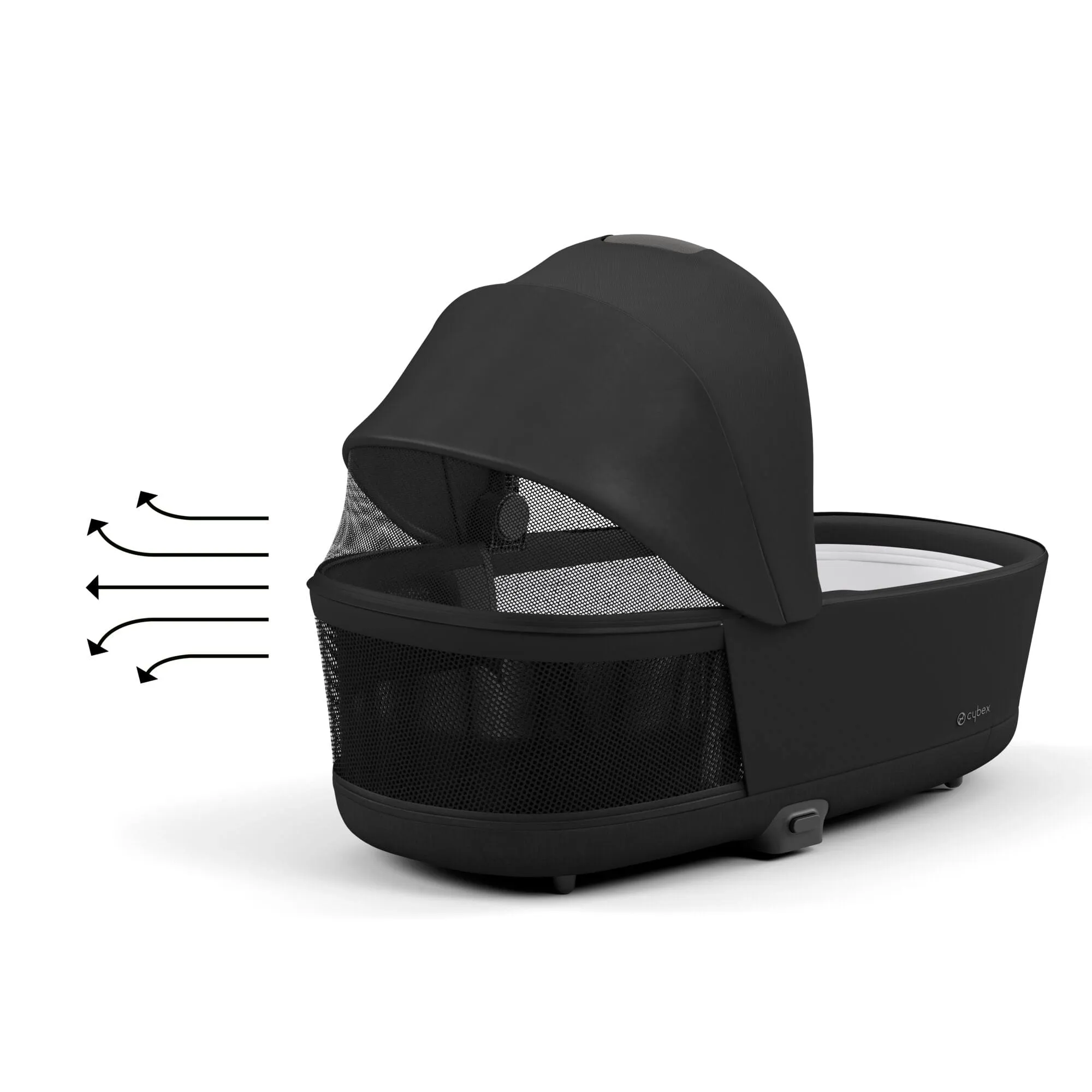 Cybex e-Priam & Lux Cot in Sepia Black