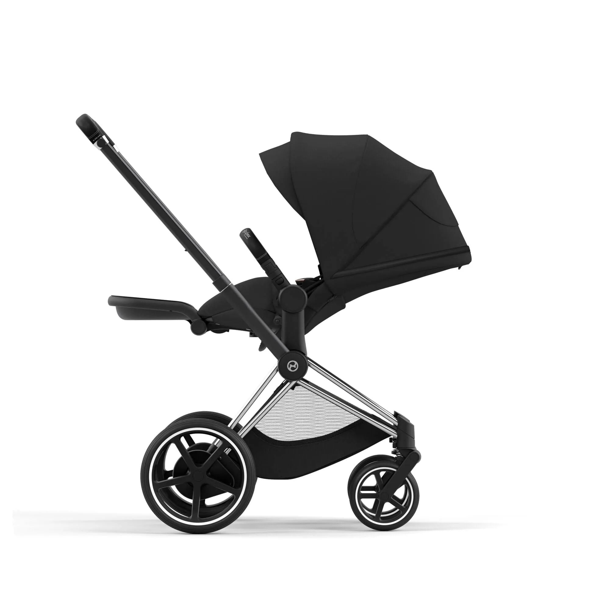 Cybex e-Priam & Lux Cot in Sepia Black