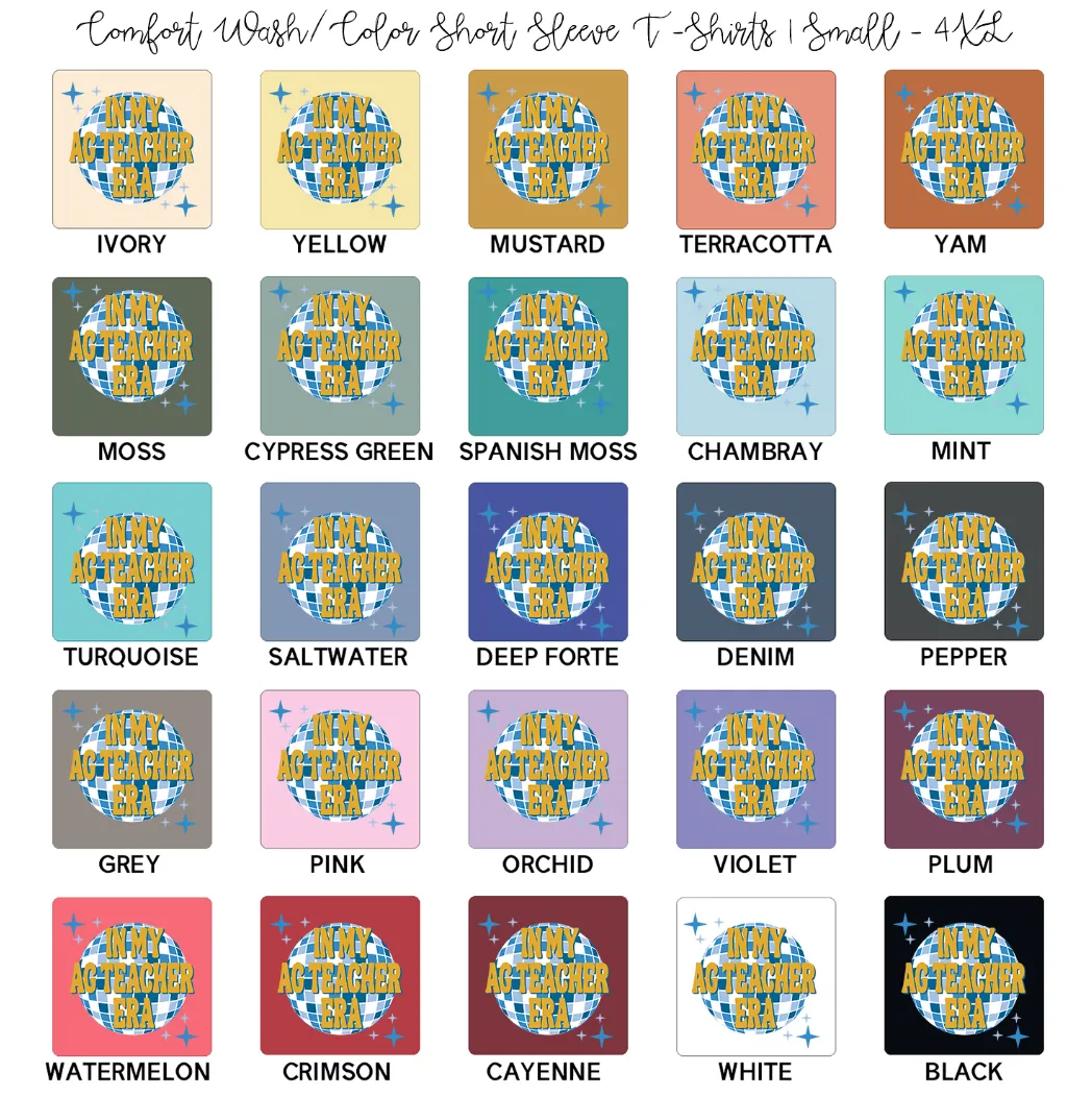 Disco In My Ag Teacher Era ComfortWash/ComfortColor T-Shirt (S-4XL) - Multiple Colors!