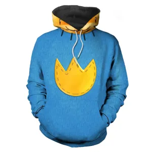 Dog Man Cosplay Hoodie Unisex Blue 3D Printed Hooded Casual Sweatshirt Casual Streetwear Pullover