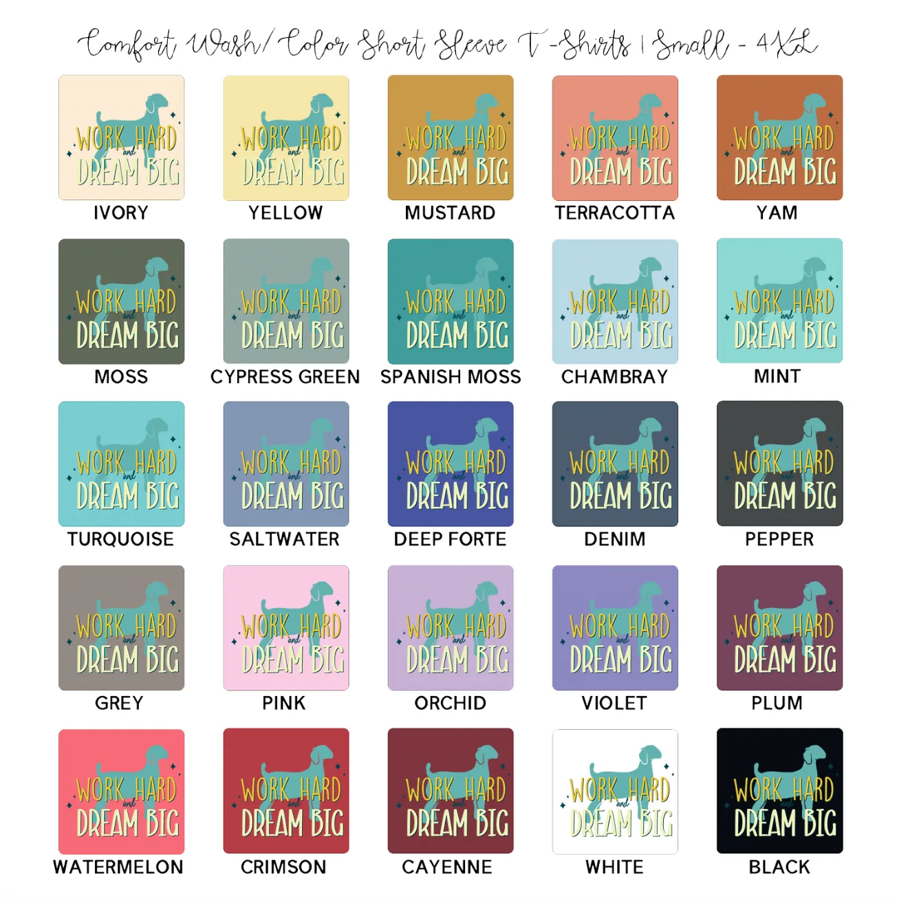 Dream Big Goat ComfortWash/ComfortColor T-Shirt (S-4XL) - Multiple Colors!