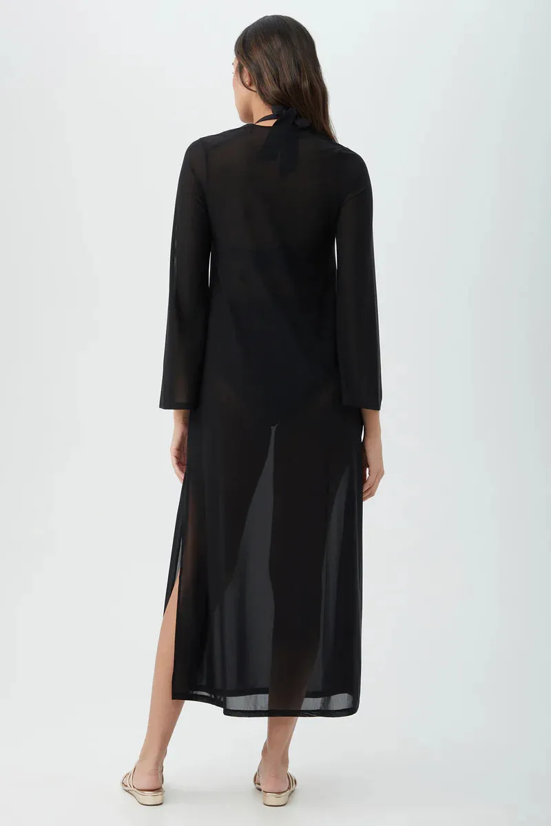Elaire Maxi Mesh Coverup Dress