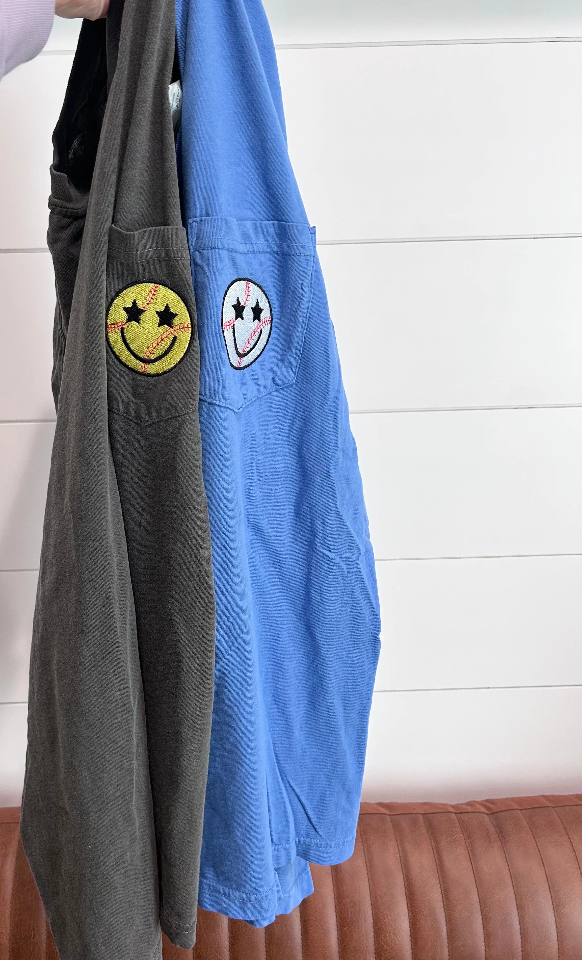 Embroidered Softball/Baseball Pocket Tee