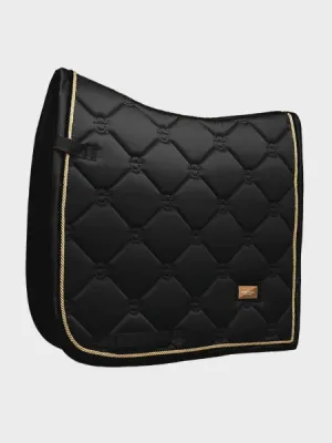 Equestrian Stockholm Dressage Pad Black Rose Gold
