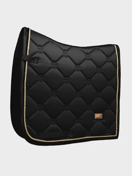 Equestrian Stockholm Dressage Pad Black Rose Gold