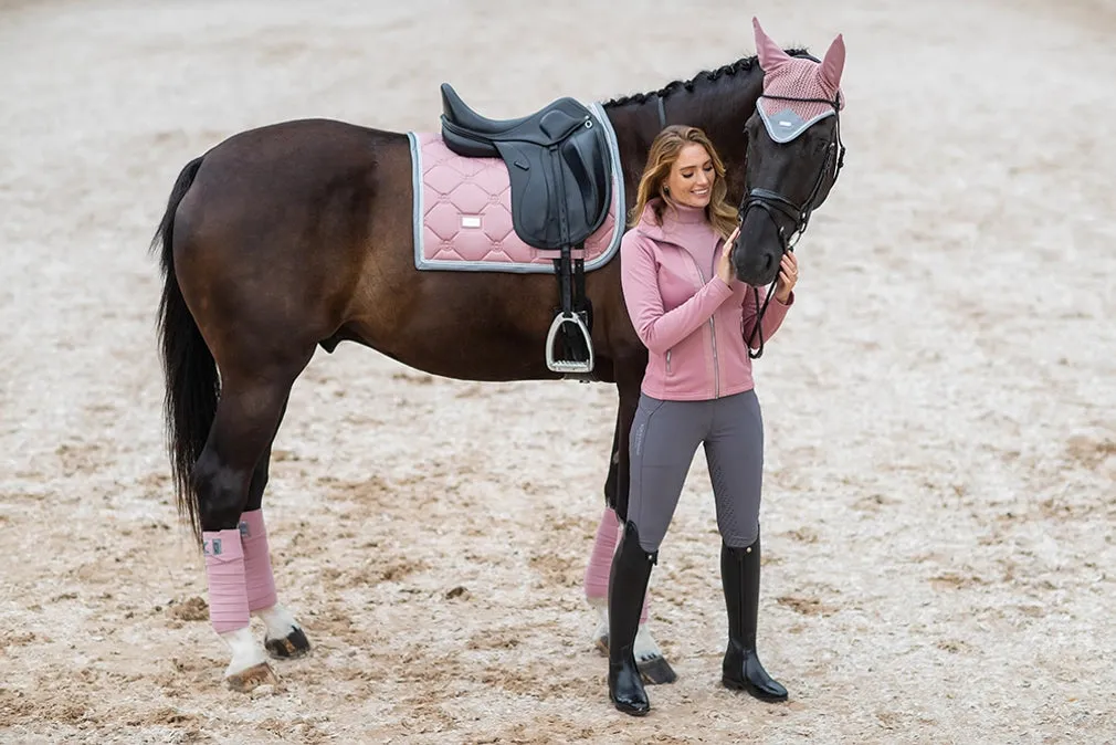 Equestrian Stockholm Dressage Pad Pink Crystal