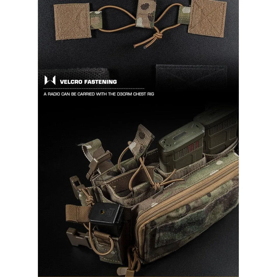 Fastener with velcro for open pouch - Ranger Green