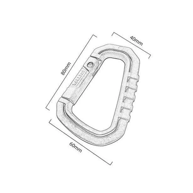 FMA Type D quick hook big (8cm), BK - 1PC