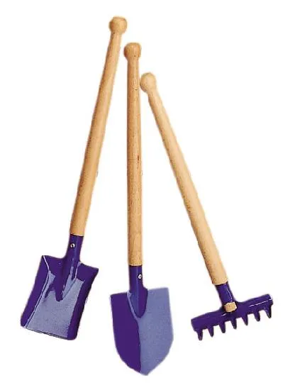 Garden Tool Set, Blue - Wooden Toys