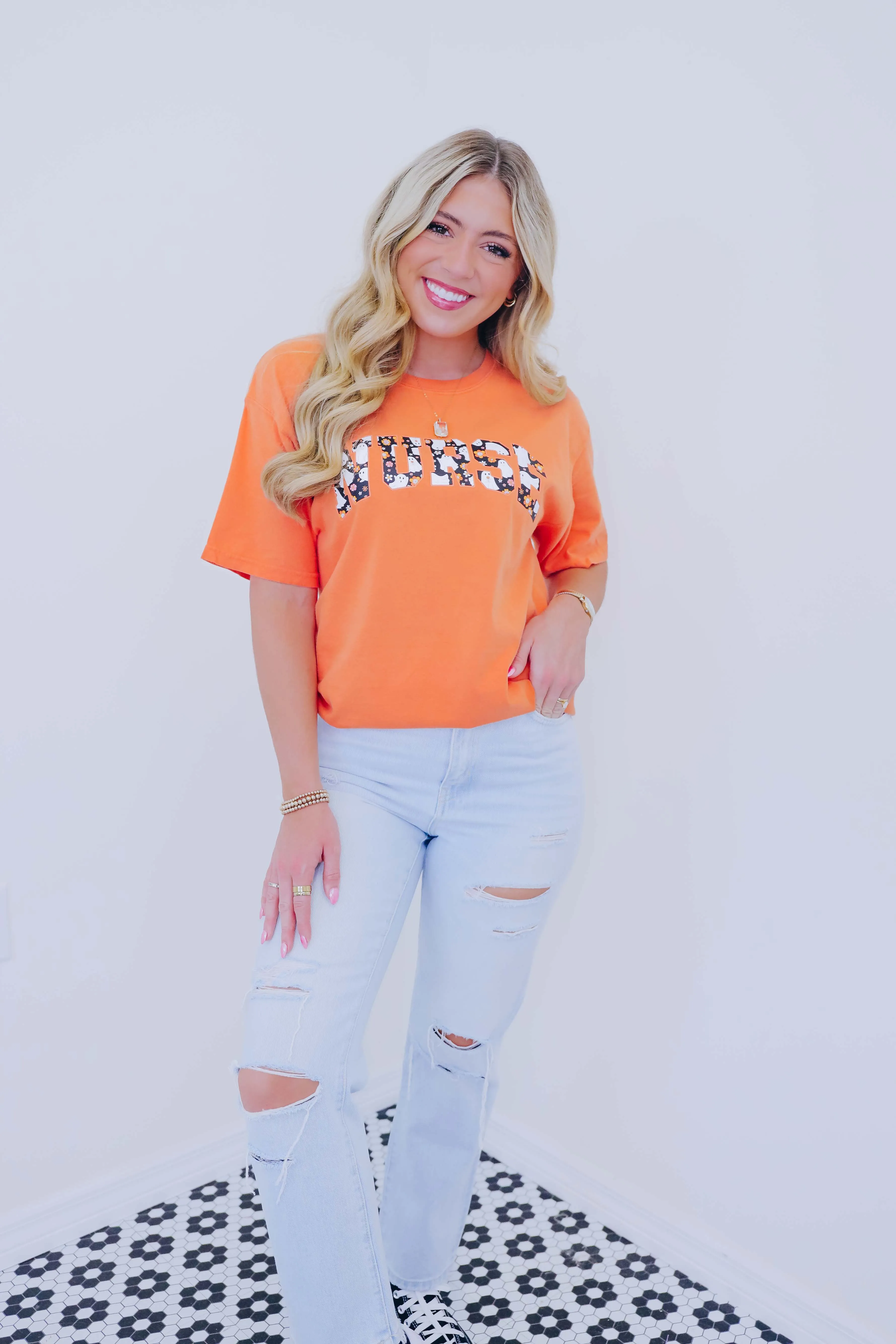 Ghostly Nurse Graphic Tee S-3X