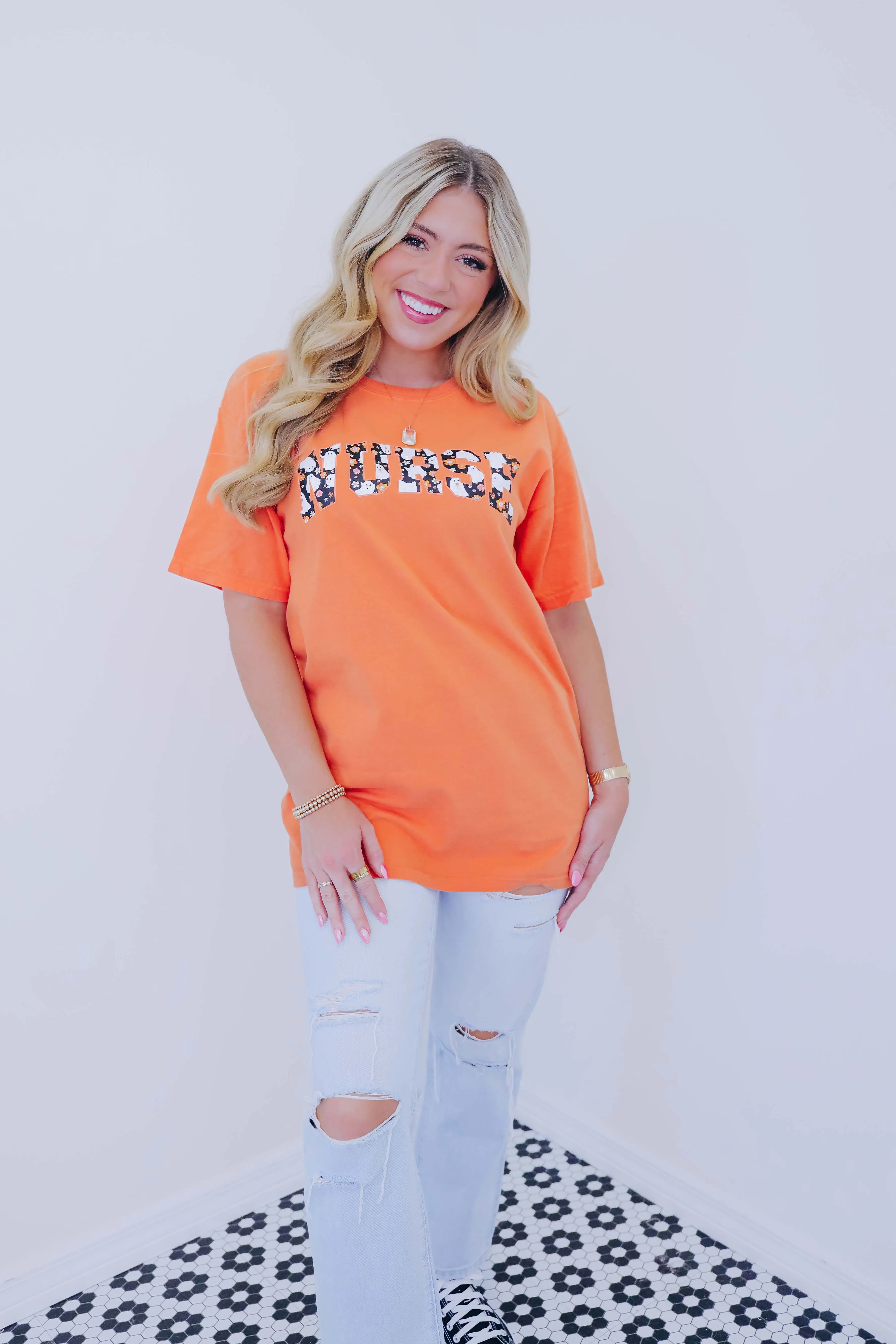 Ghostly Nurse Graphic Tee S-3X
