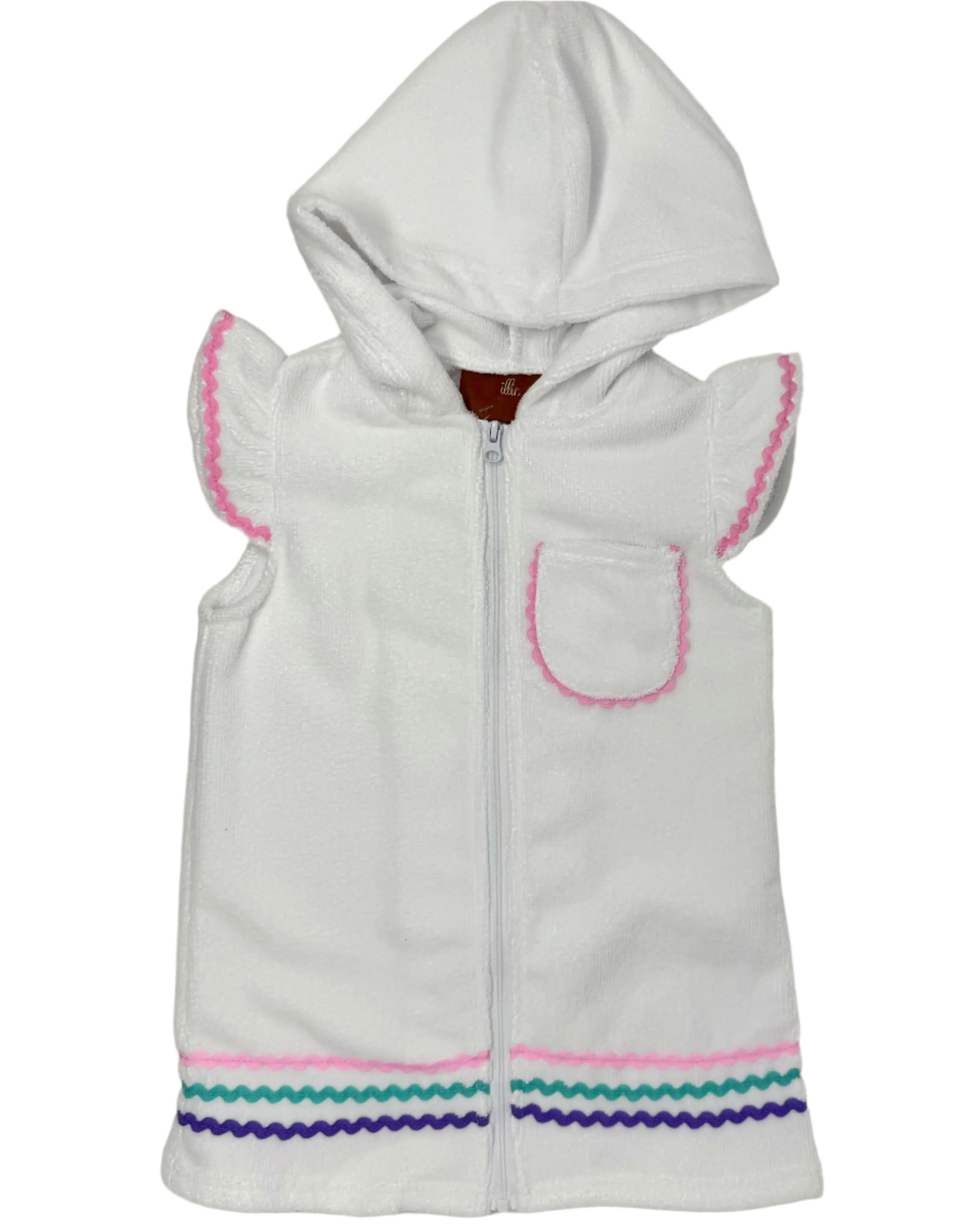 Girls Ric Rac Terry Cover Up