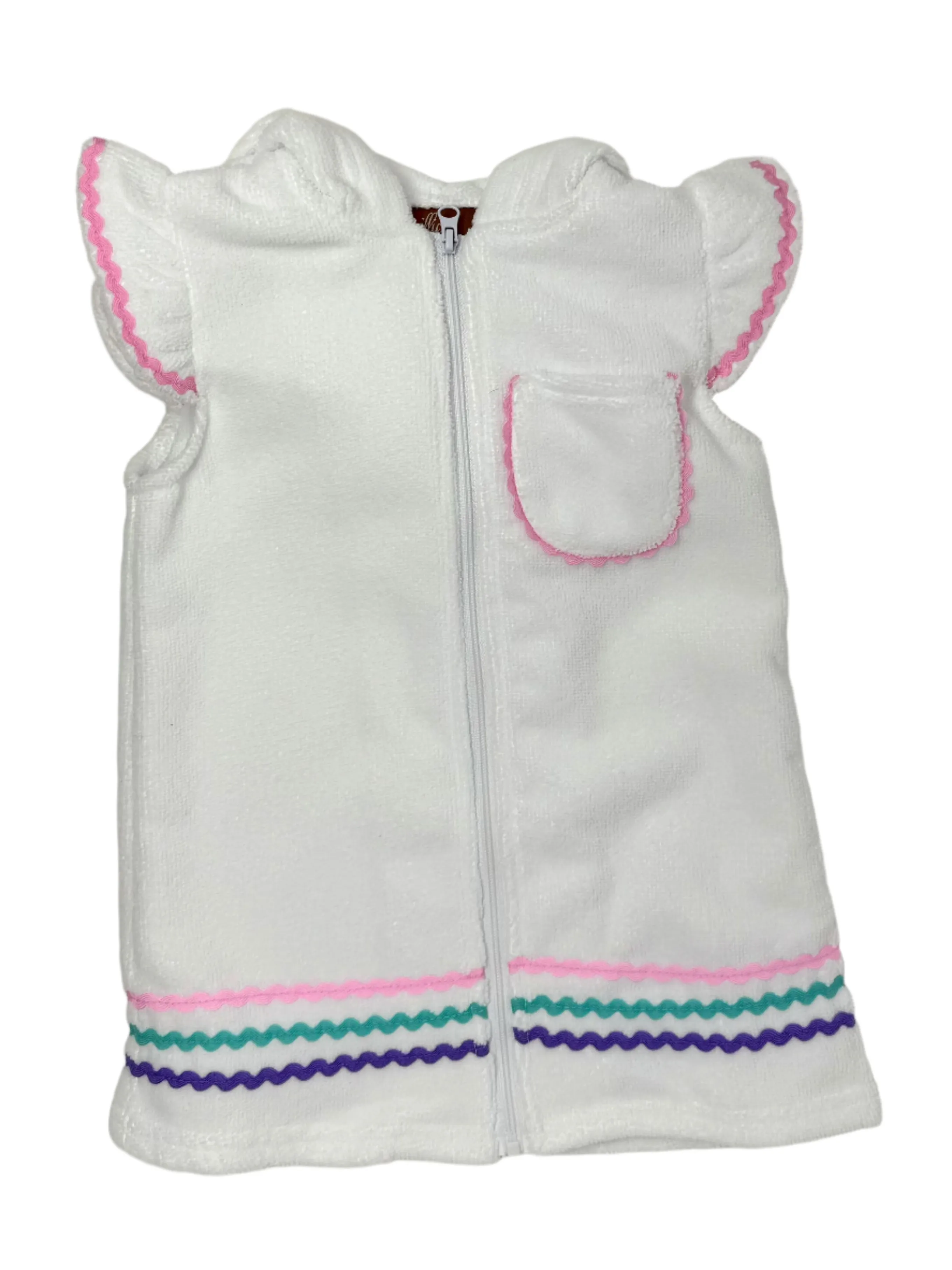 Girls Ric Rac Terry Cover Up