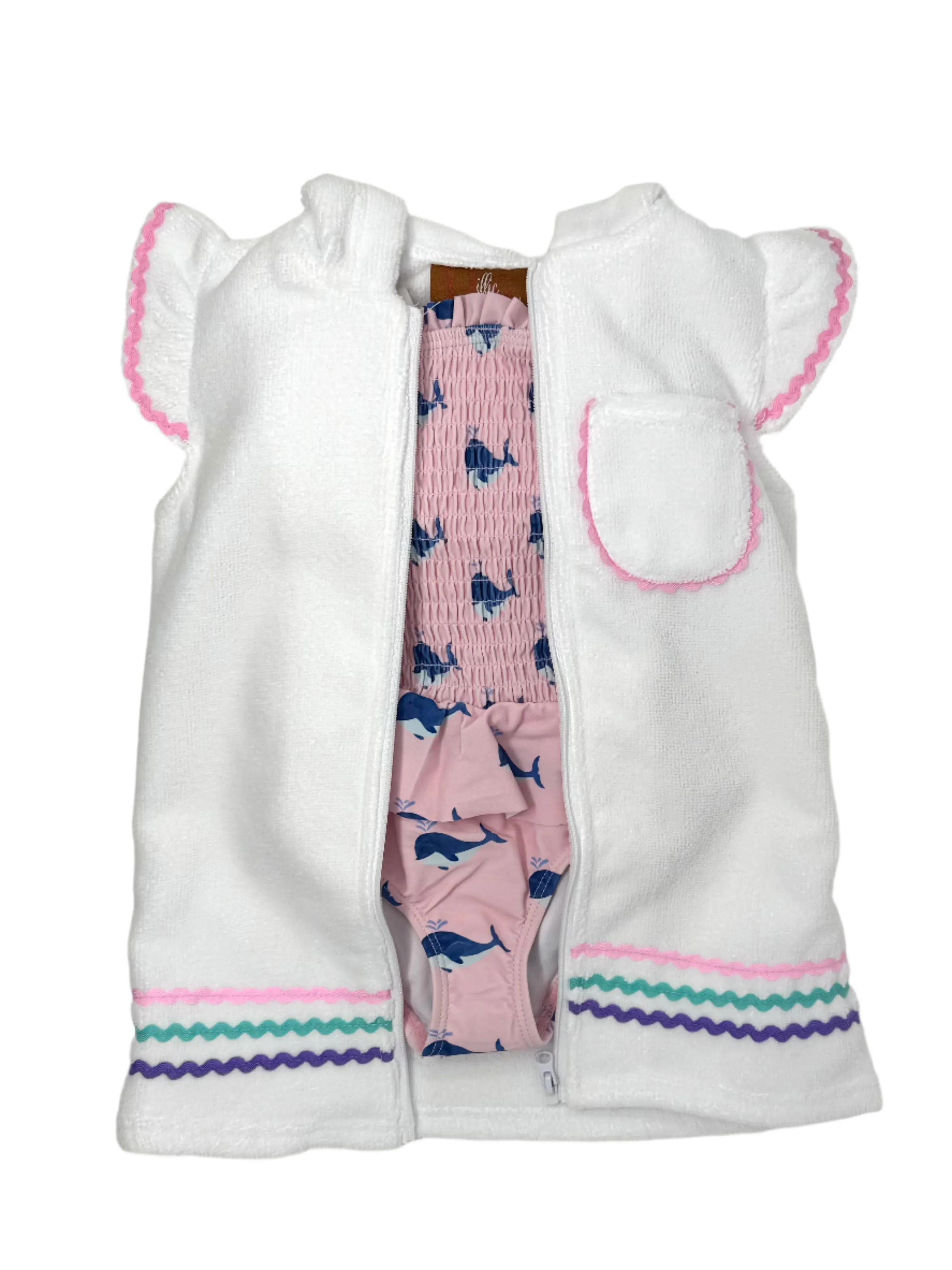Girls Ric Rac Terry Cover Up