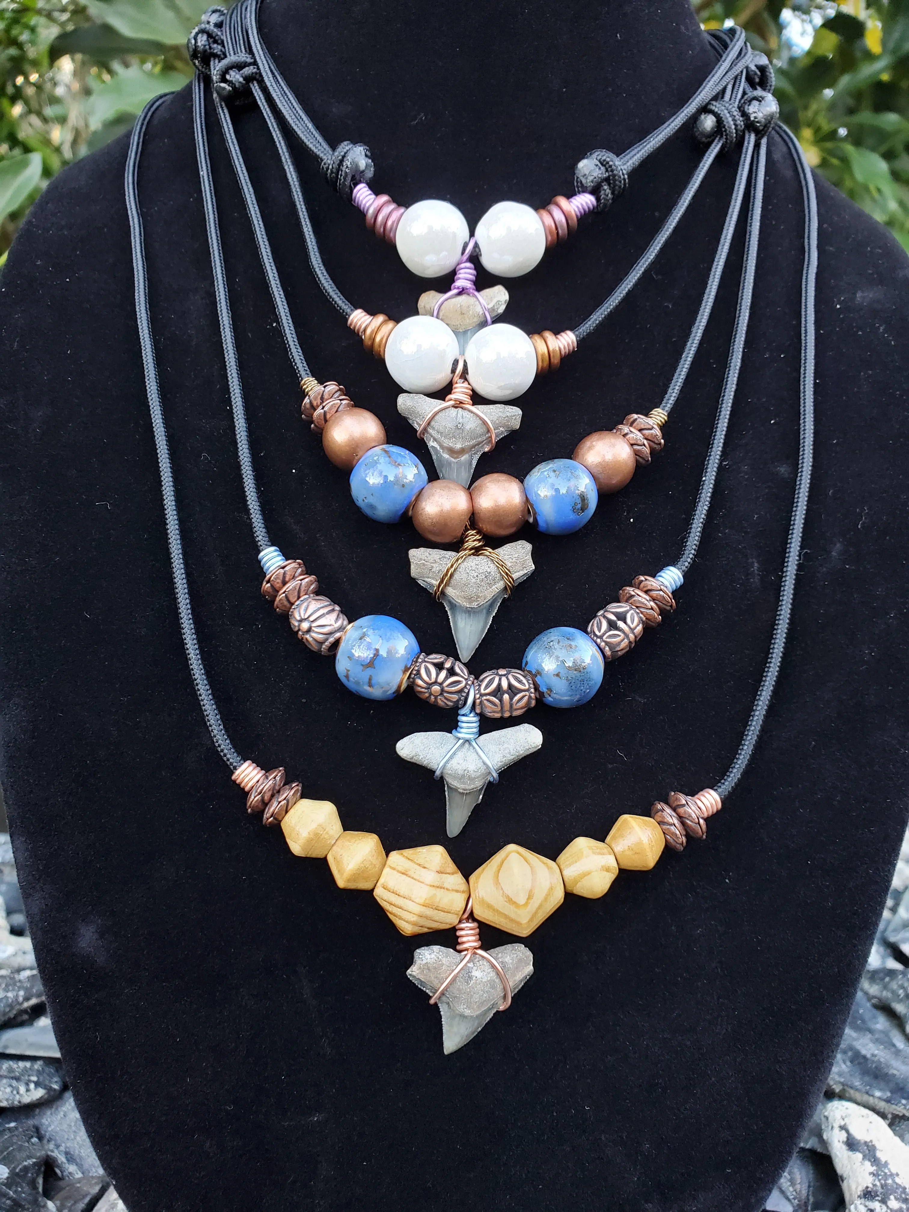 Golden Beach Lemon Shark Tooth Necklace
