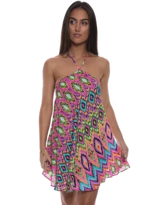 Halter Neck Babydoll Dress ::RET