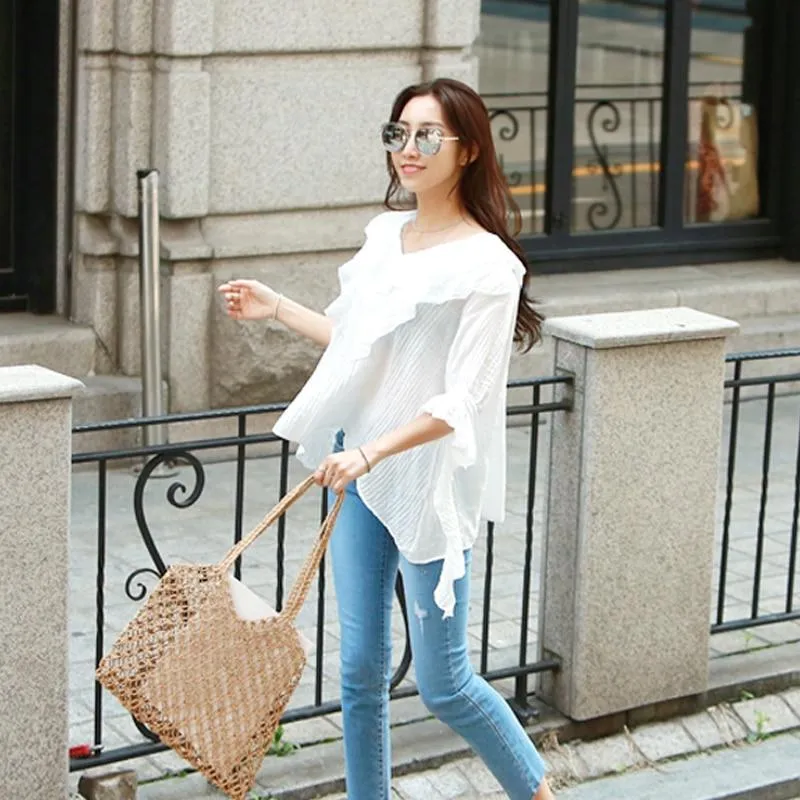 Hand-Woven Straw Bag