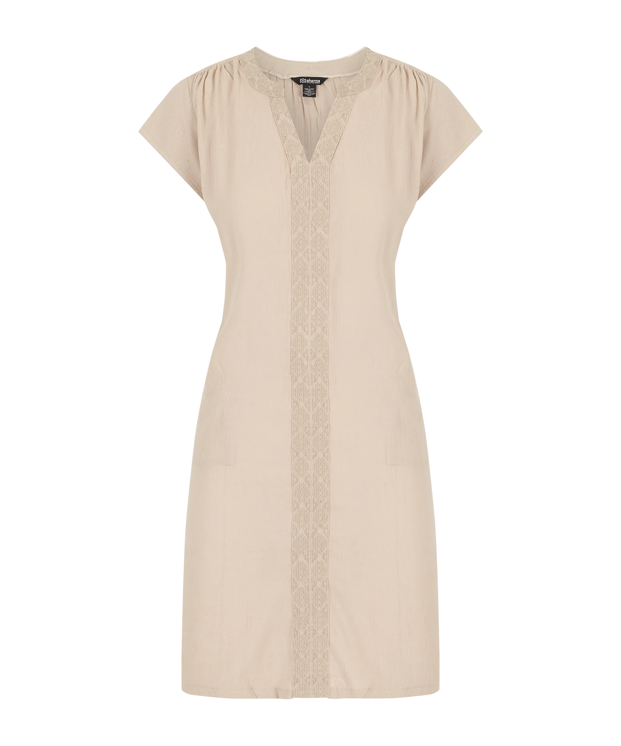 Hara Cap Sleeve Dress - Goa Sand