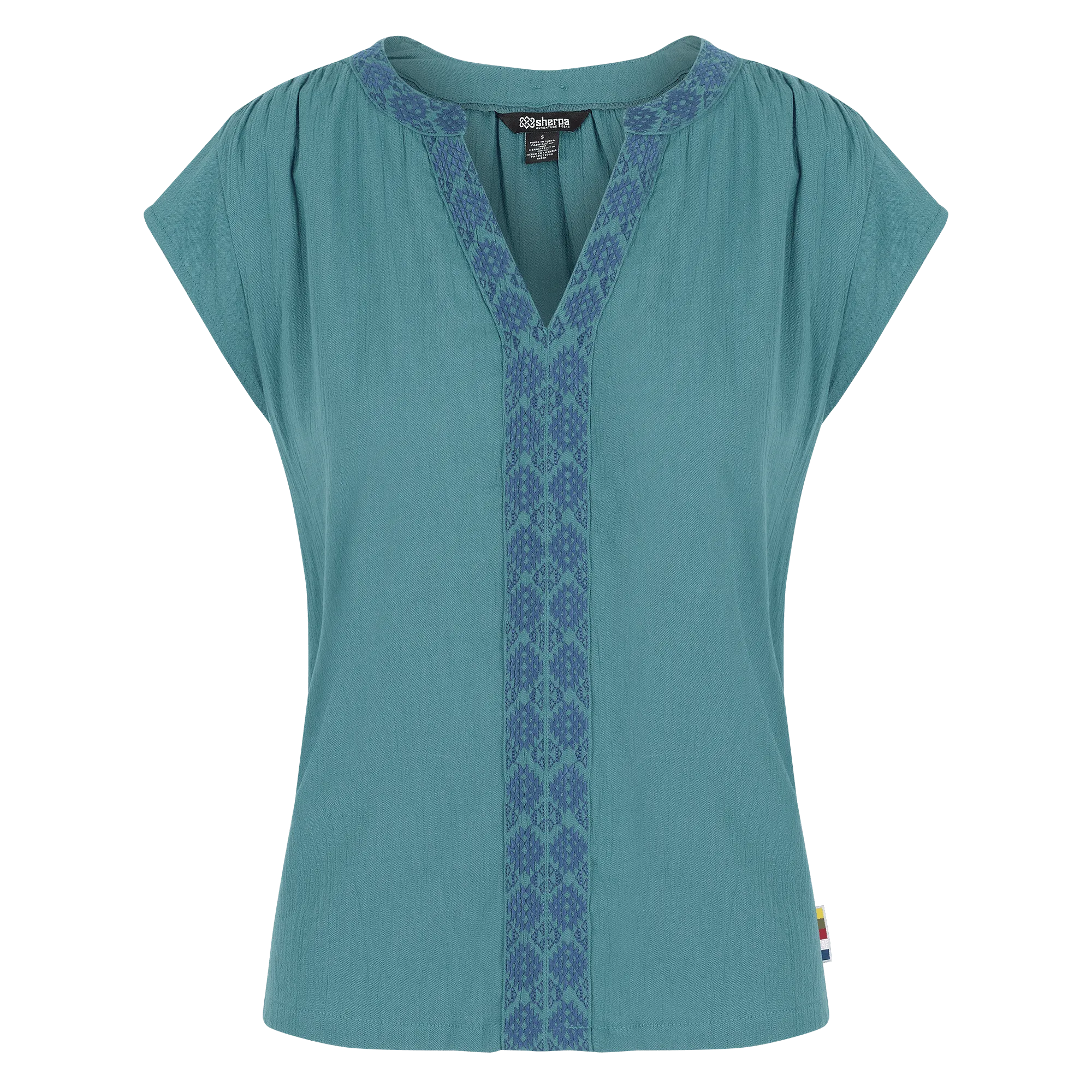 Hara Cap Sleeve Top - Hydra