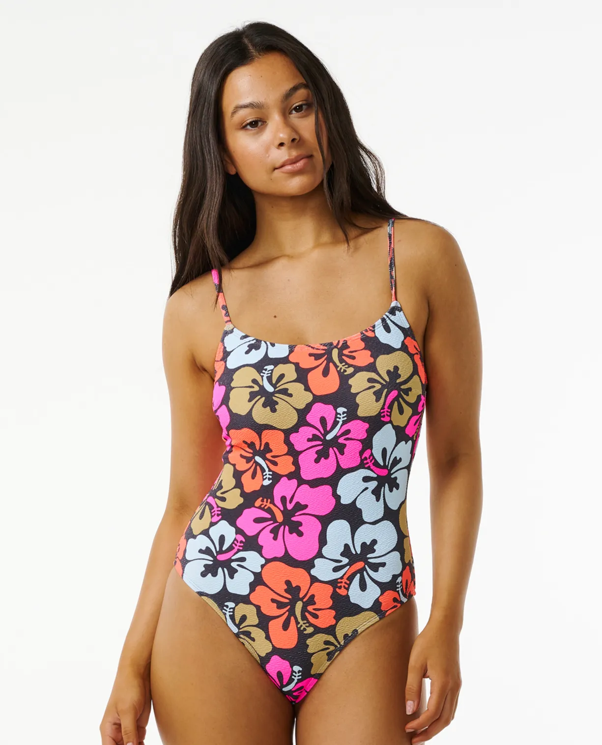 HIBISCUS HEAT CHEEKY ONE PIECE - MULTICO
