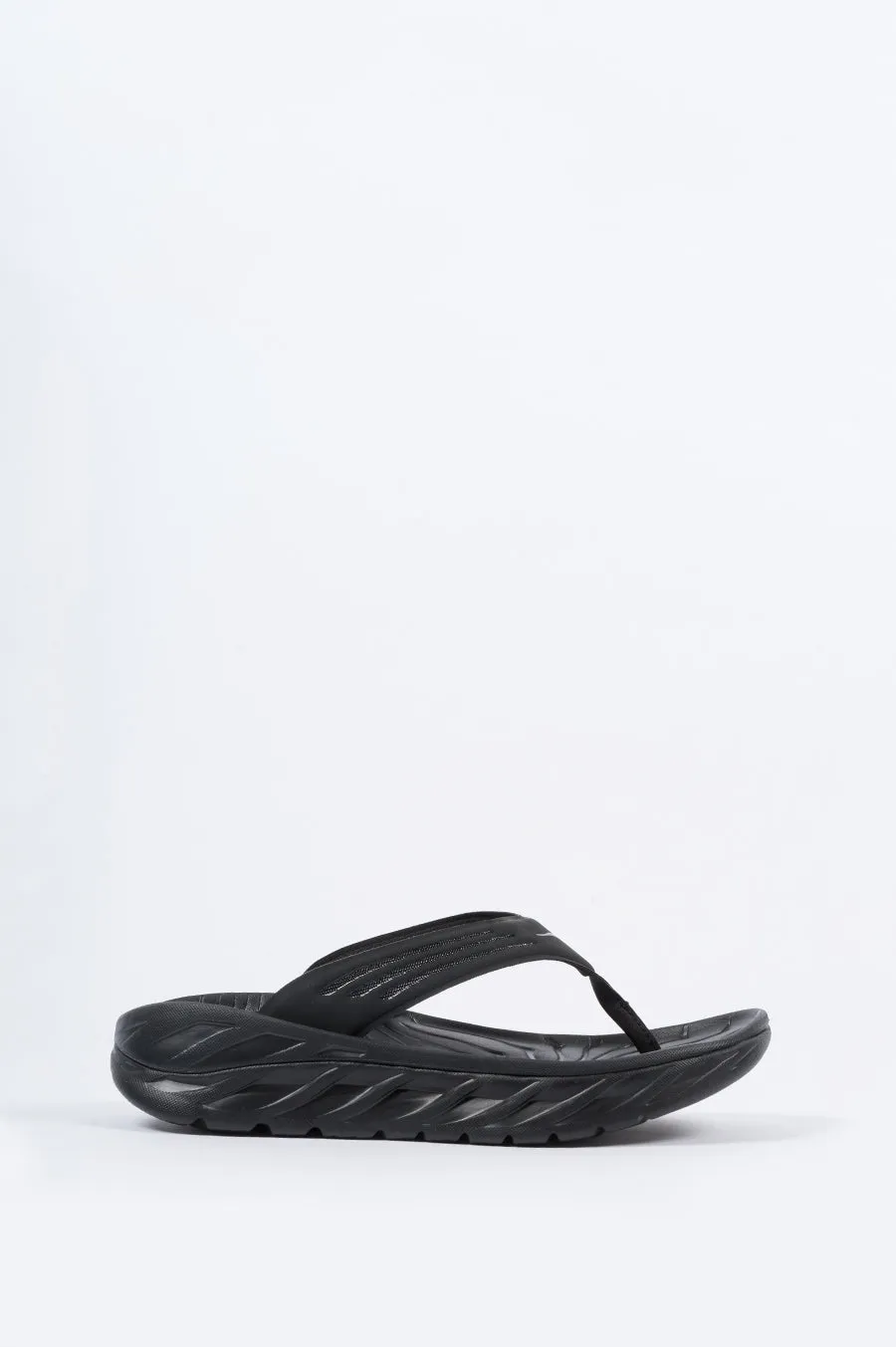 HOKA ONE ONE ORA RECOVERY FLIP BLACK DARK GULL GREY