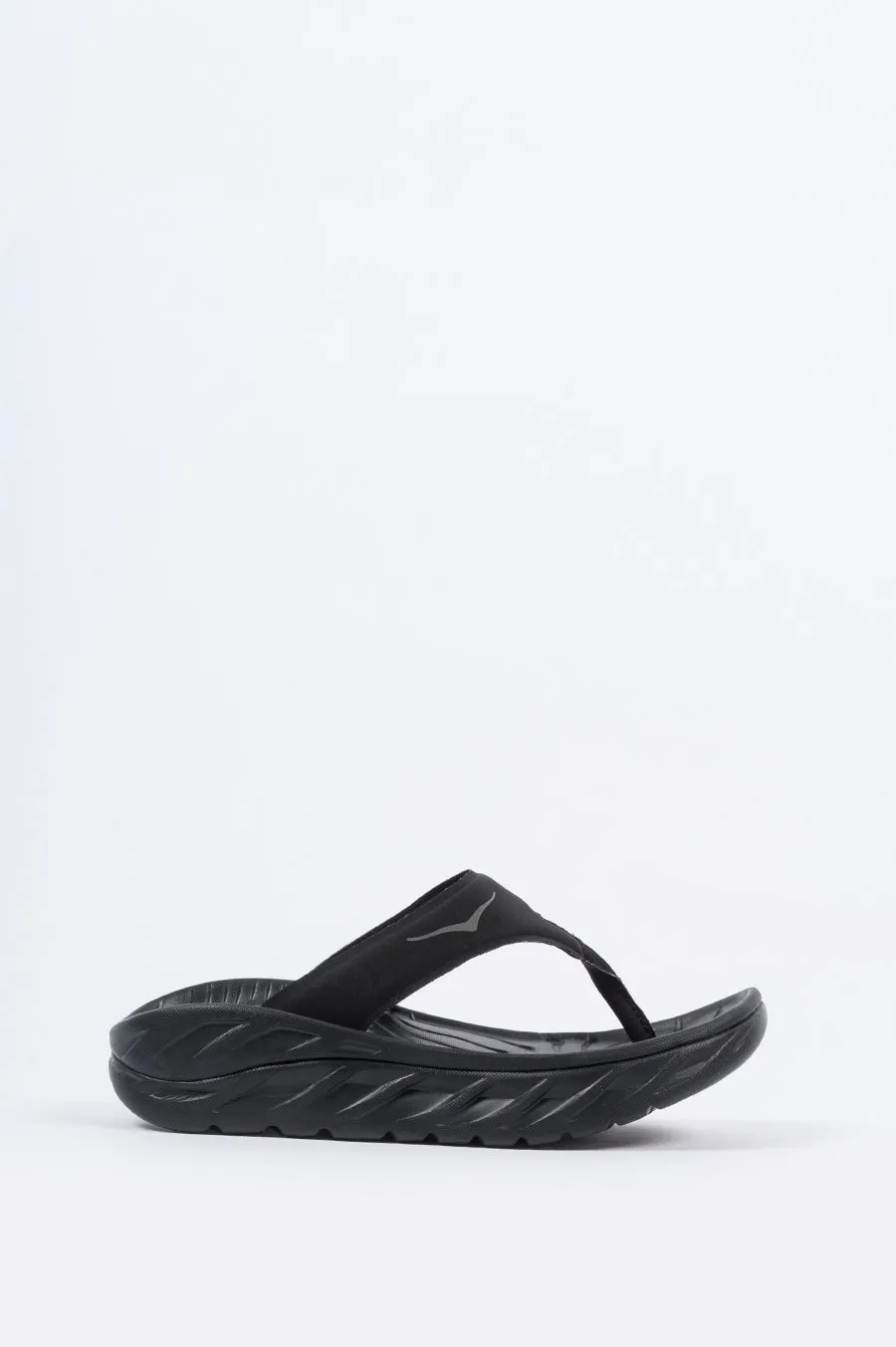 HOKA ONE ONE ORA WOMENS RECOVERY FLIP BLACK DARK GULL GREY