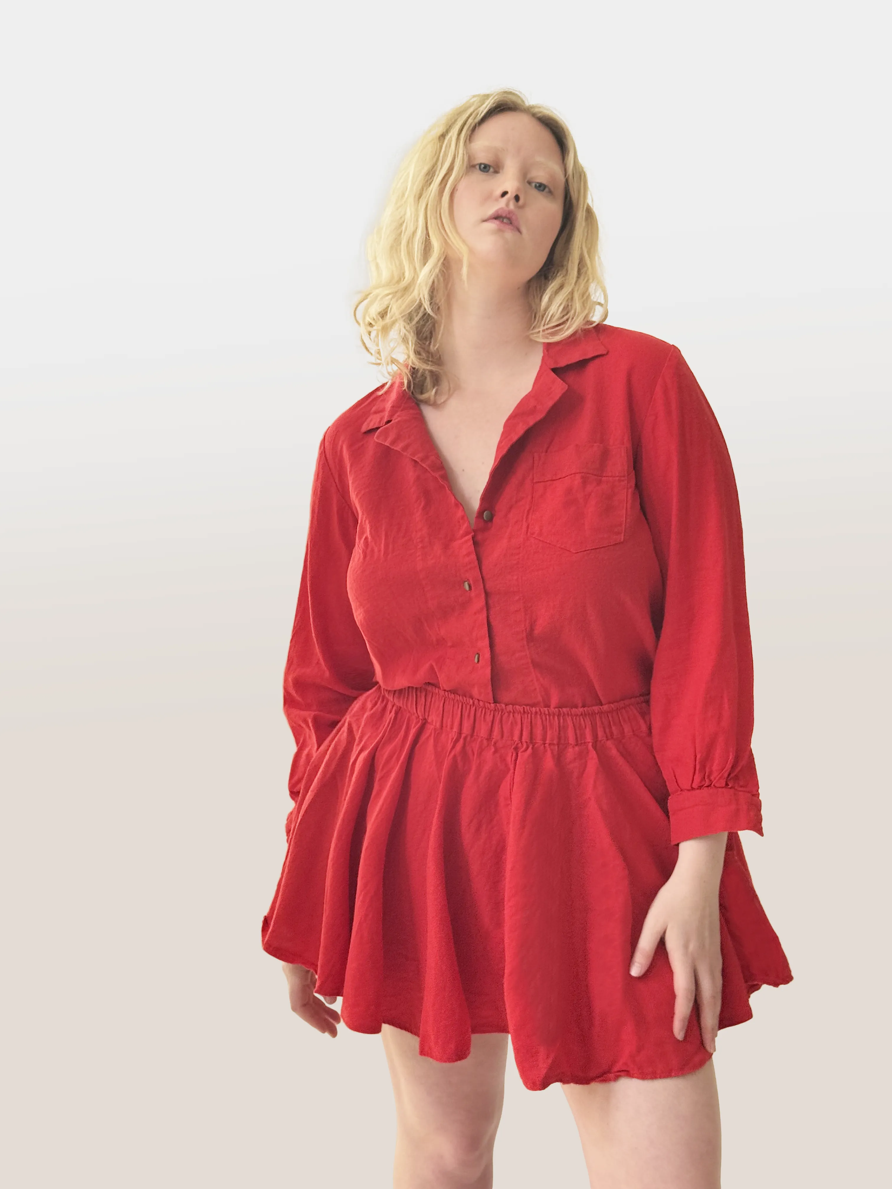 Jacob Linen Skater Skirt