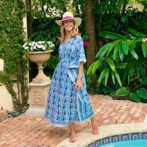 Kaftans - Blue & White
