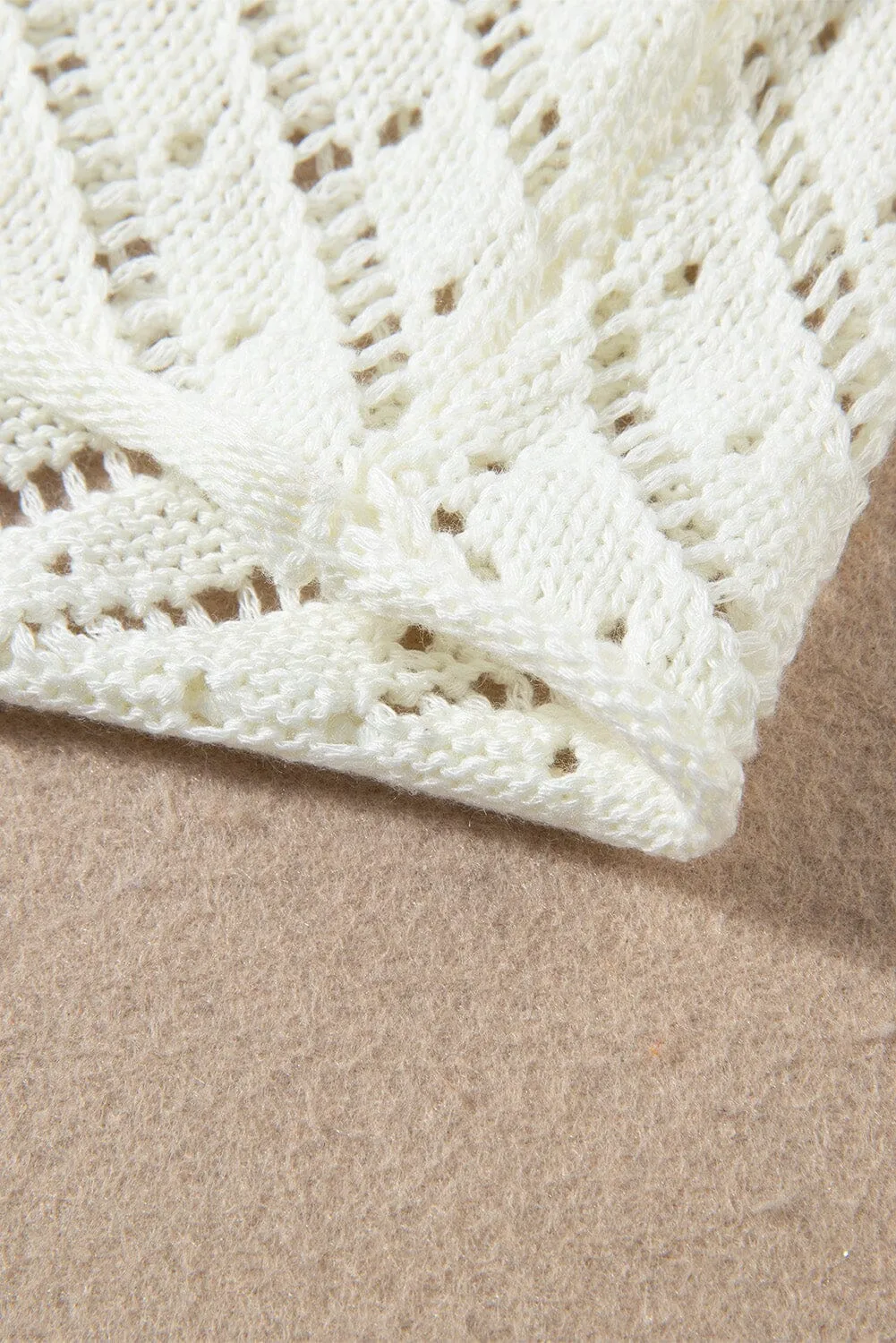 KaleaBoutique Stylish Hollowed Crochet Cropped 2 Piece Beach Dress