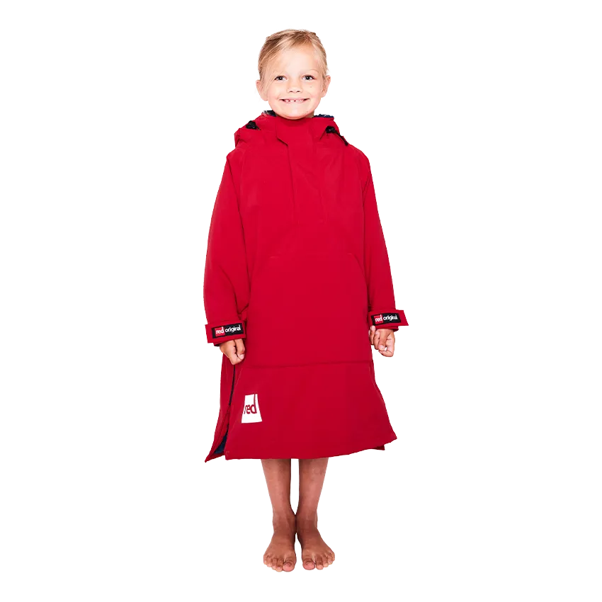 Kid's Dry Poncho - Red