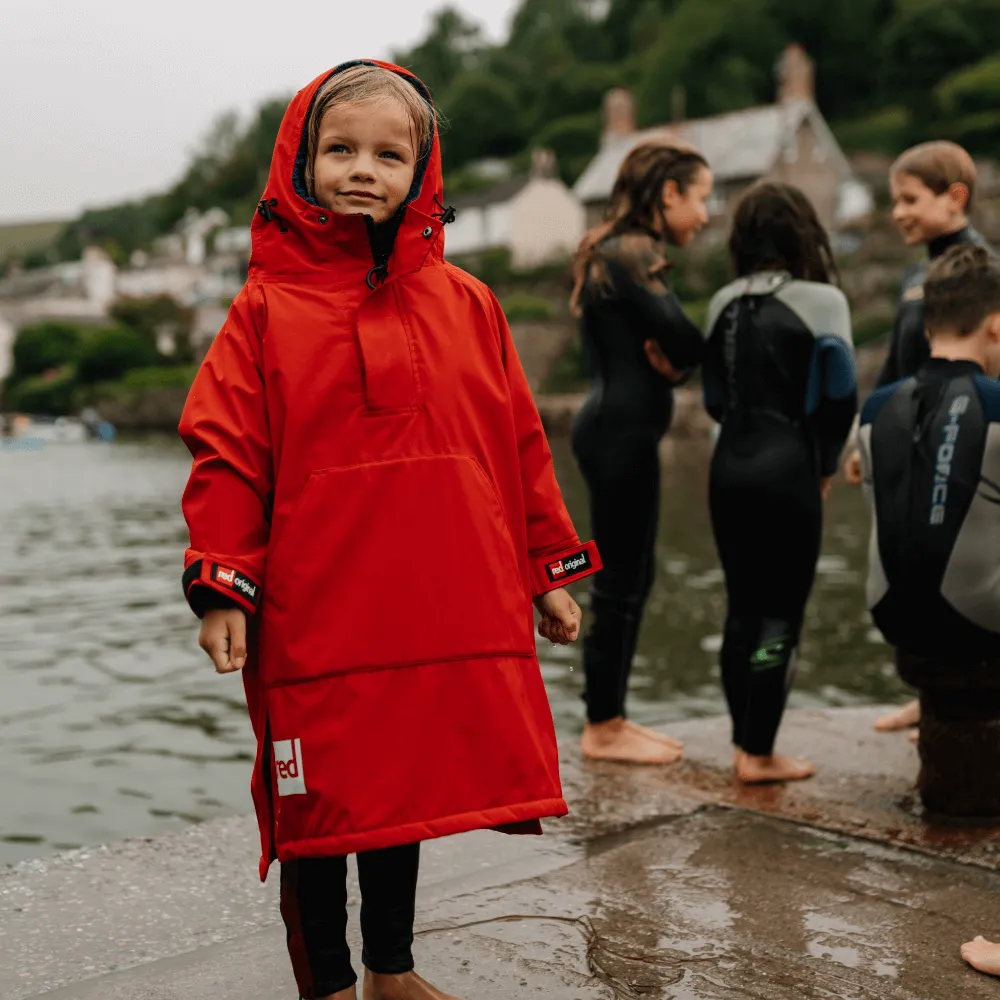 Kids Dry Poncho - Red