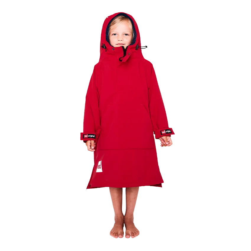 Kid's Dry Poncho - Red