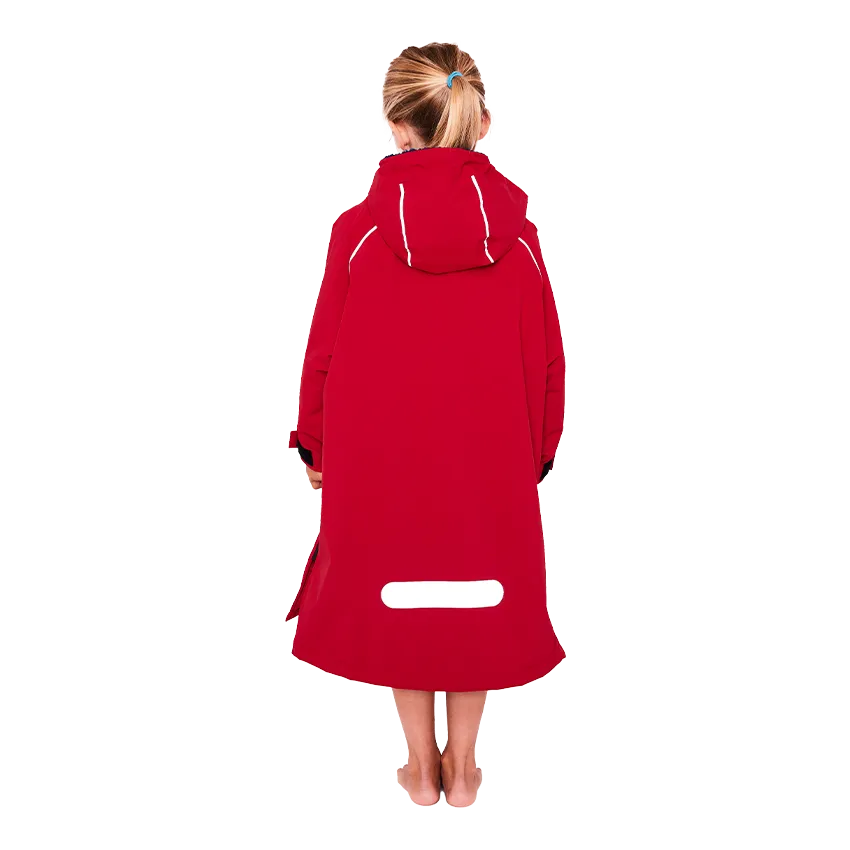 Kid's Dry Poncho - Red