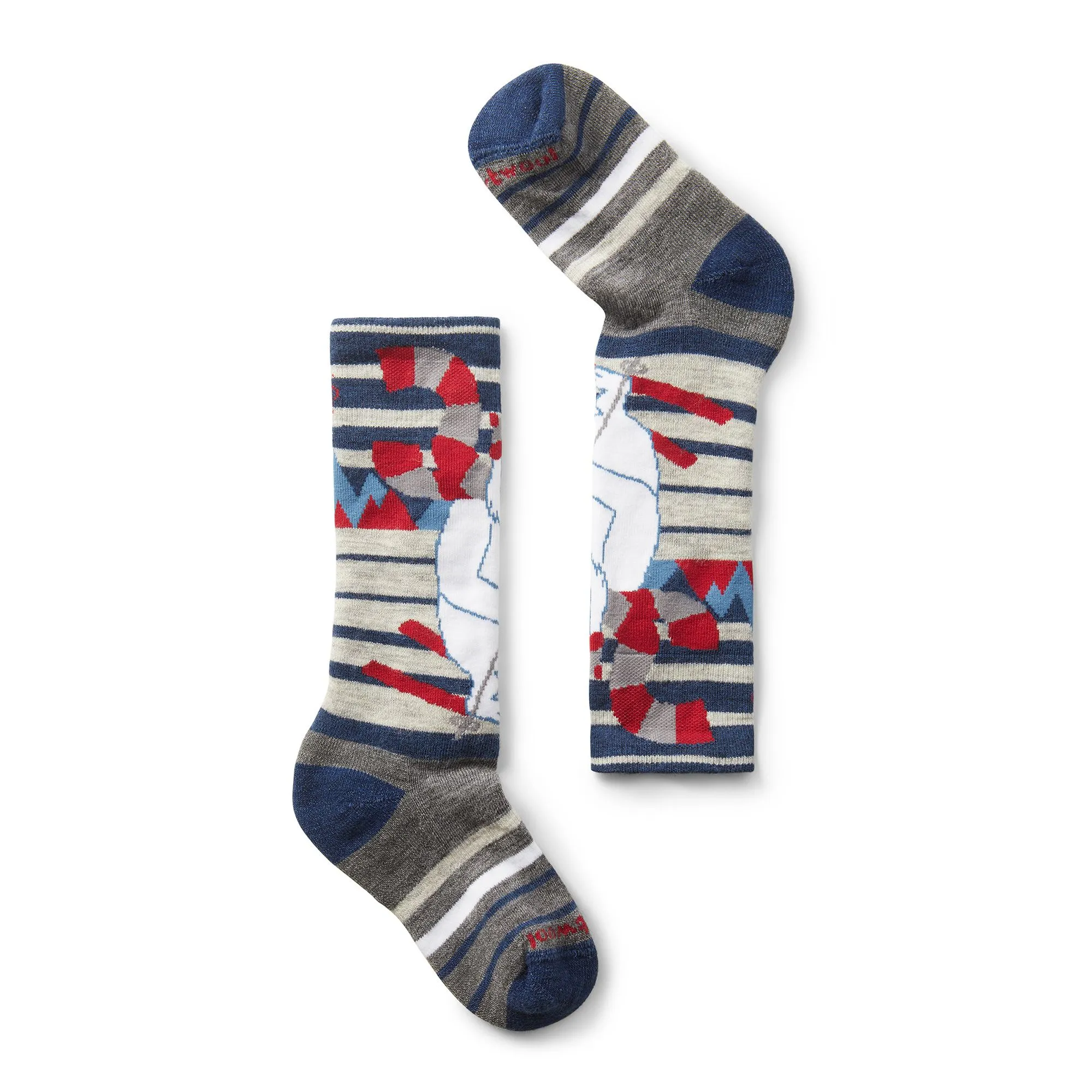 Kids' Wintersport Full Cushion Yeti Pattern OTC Socks