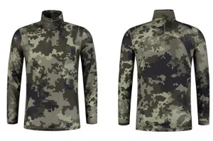 Korda Kool Quick Dry LS Zip Neck Kamo L