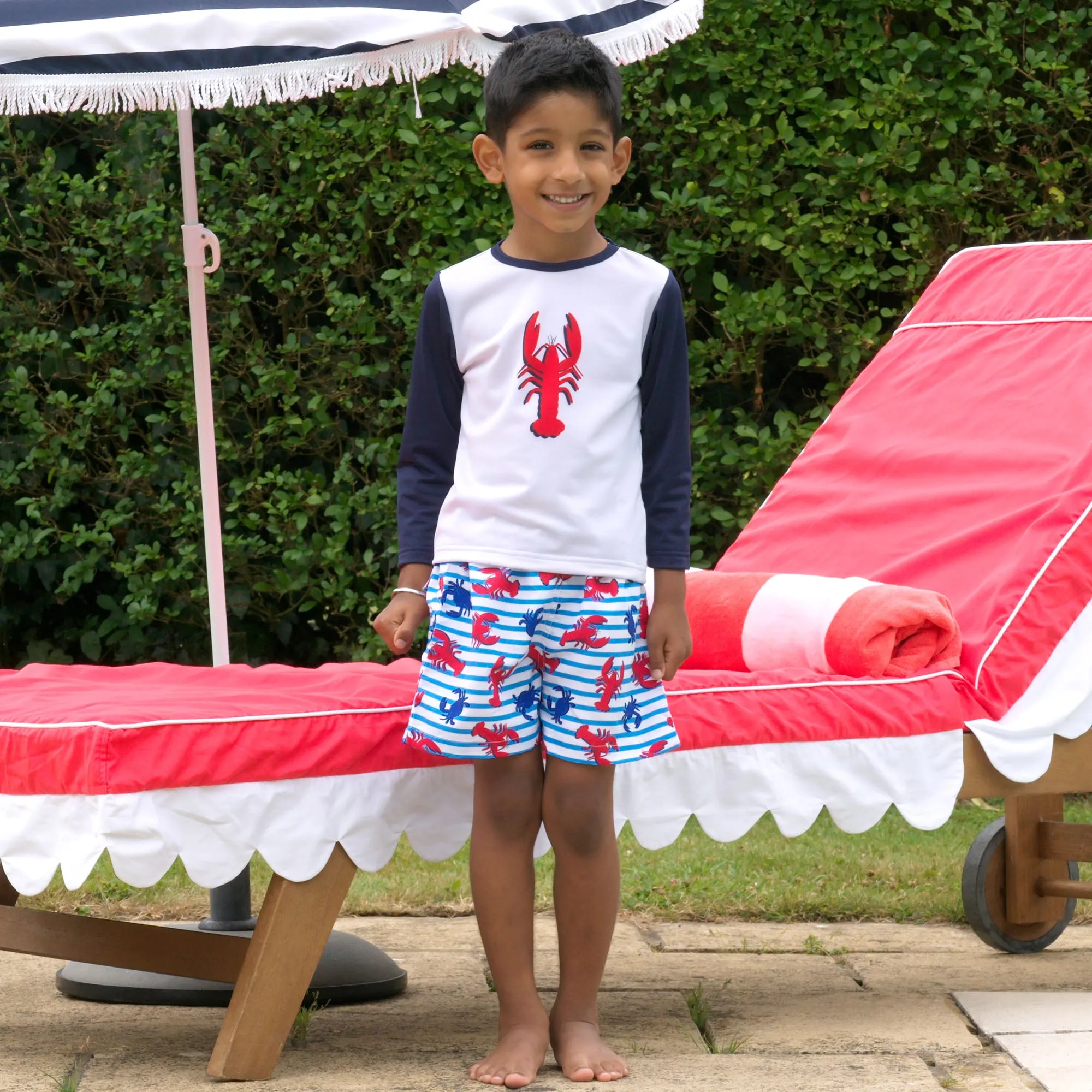 Lobster Rash Guard Top