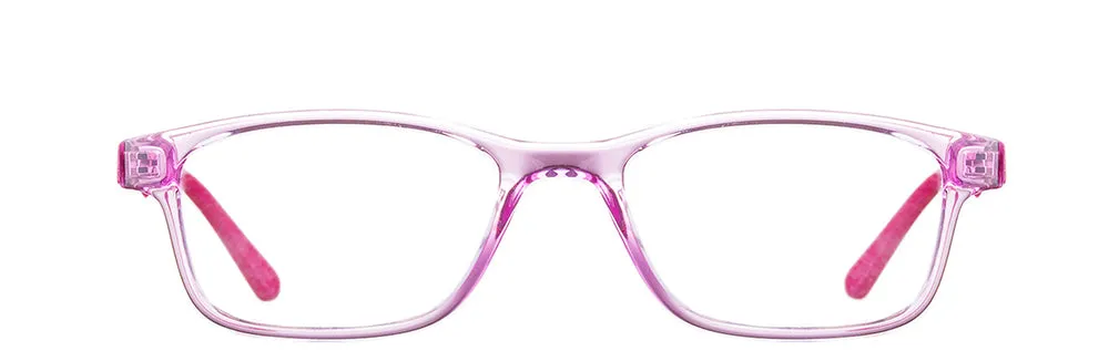 Loris Kids Unbreakable Flexible Bendable Rectangle TR90 Eyeglasses, K-208
