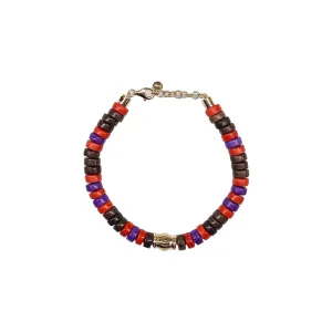 Magenta Beaded Bracelet