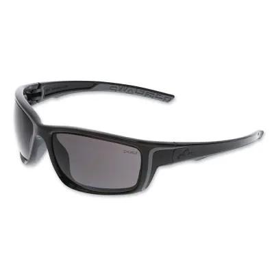 MCR Safety Swagger® SR4 Safety Glasses, Polycarbonate, AF/Anti-Scratch Lens, Black, SR422PF