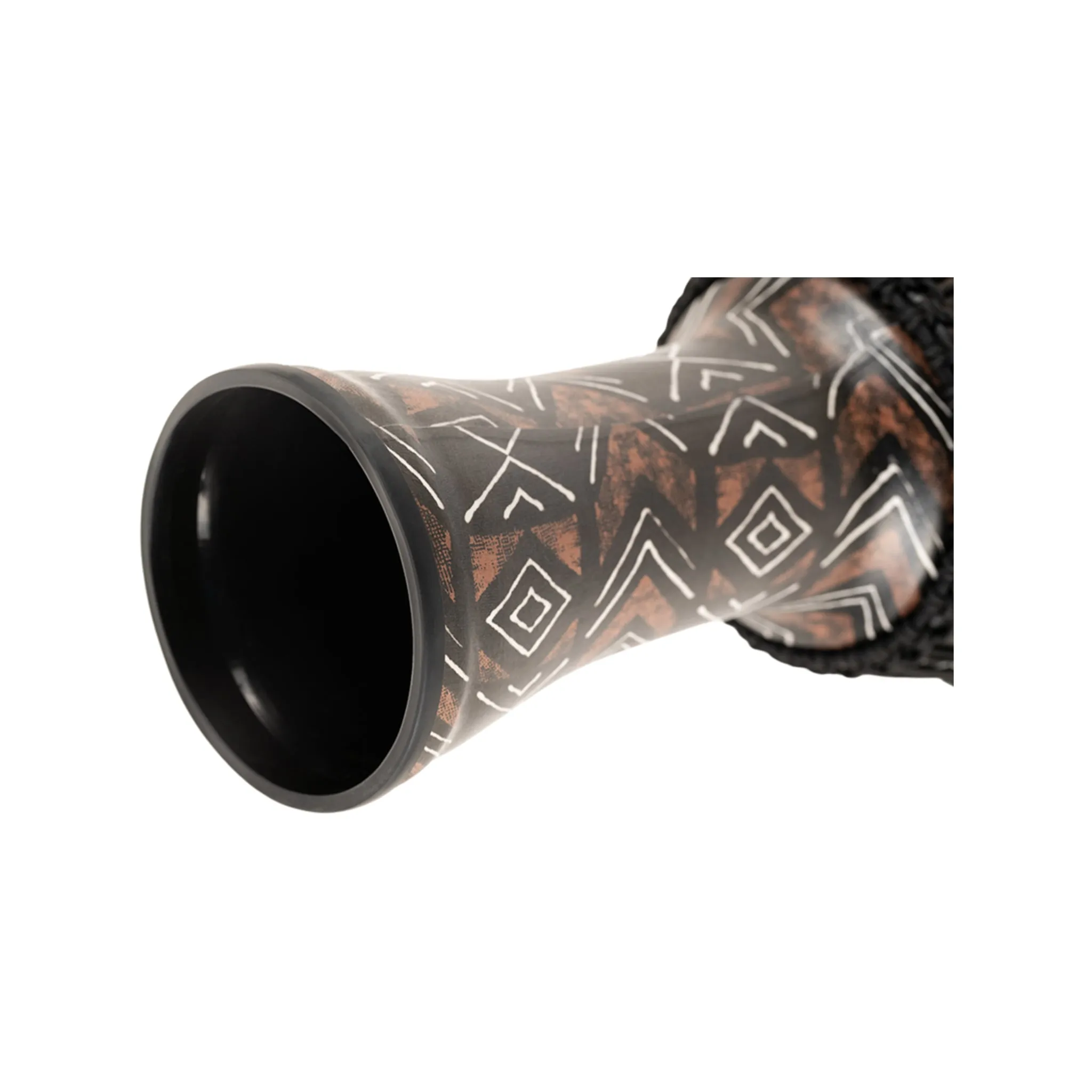 MEINL Percussion PADJ6-L-F 12inch Rope Tuned Travel Series Djembe, Synthetic Head, Kanga Sarong