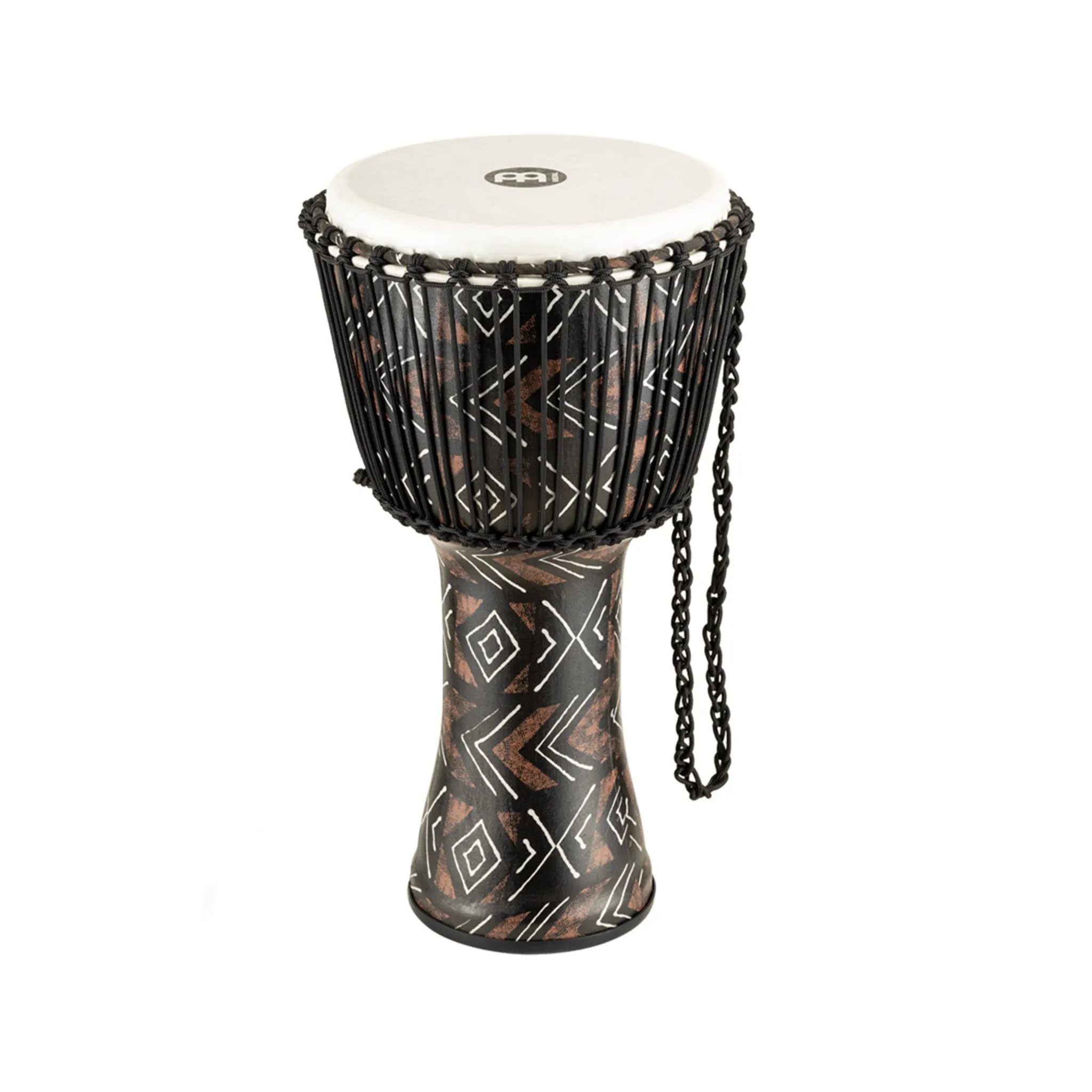 MEINL Percussion PADJ6-L-F 12inch Rope Tuned Travel Series Djembe, Synthetic Head, Kanga Sarong