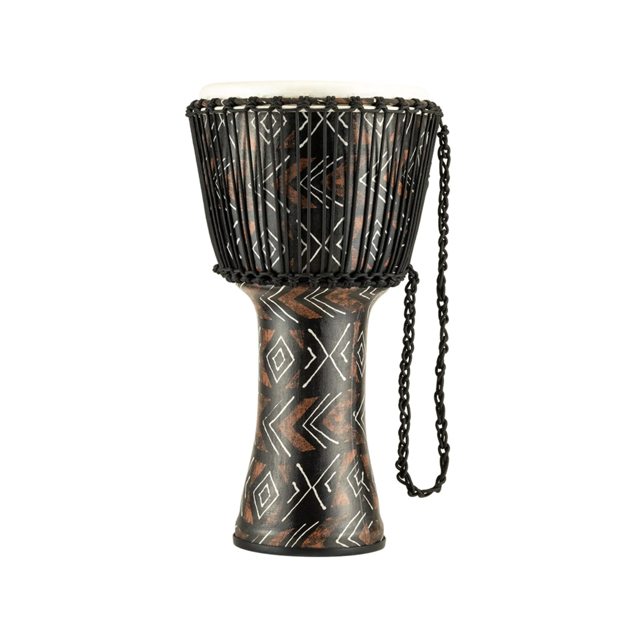 MEINL Percussion PADJ6-L-F 12inch Rope Tuned Travel Series Djembe, Synthetic Head, Kanga Sarong
