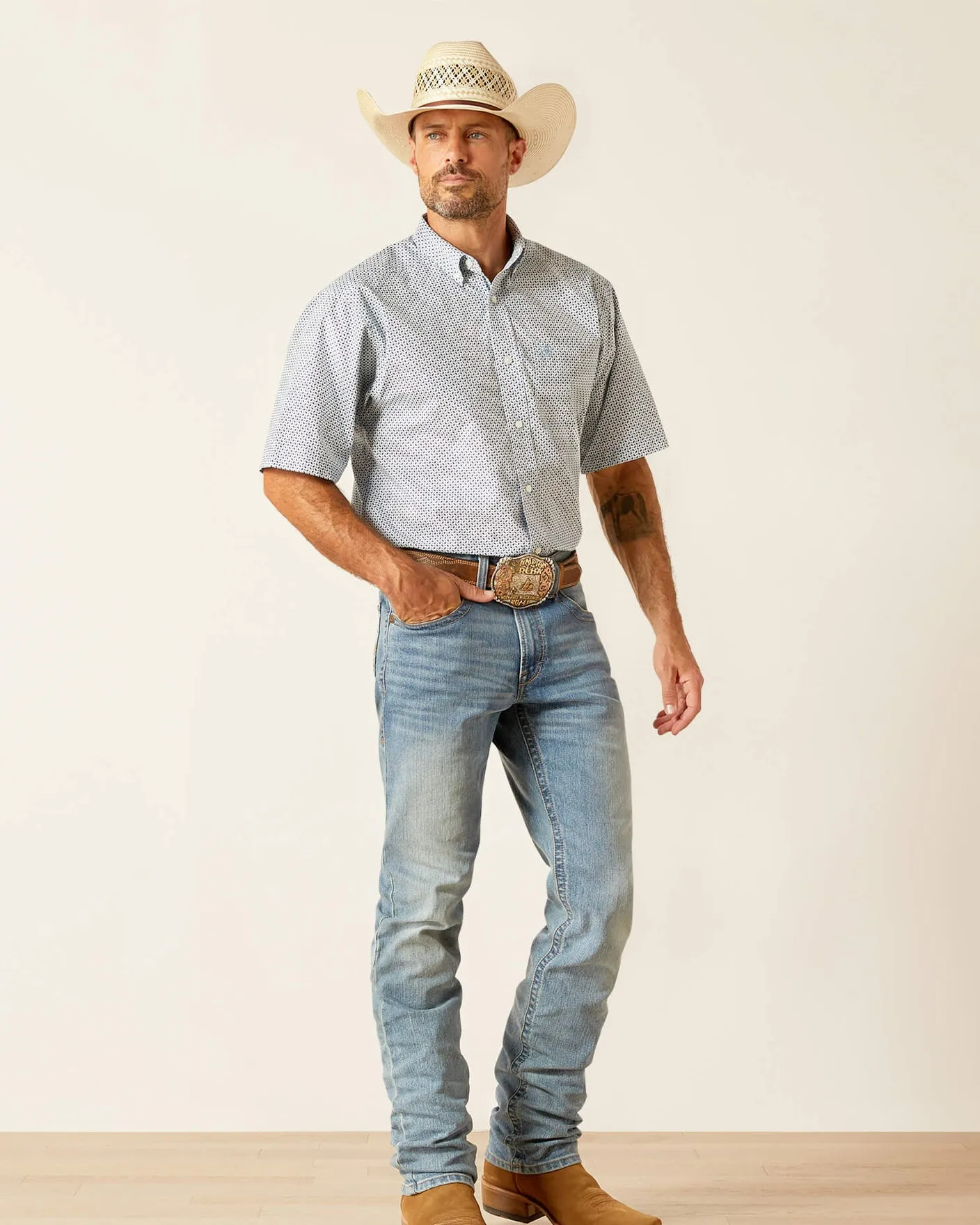 Men’s Ariat Blue Heaven Edgar Classic Fit Shirt