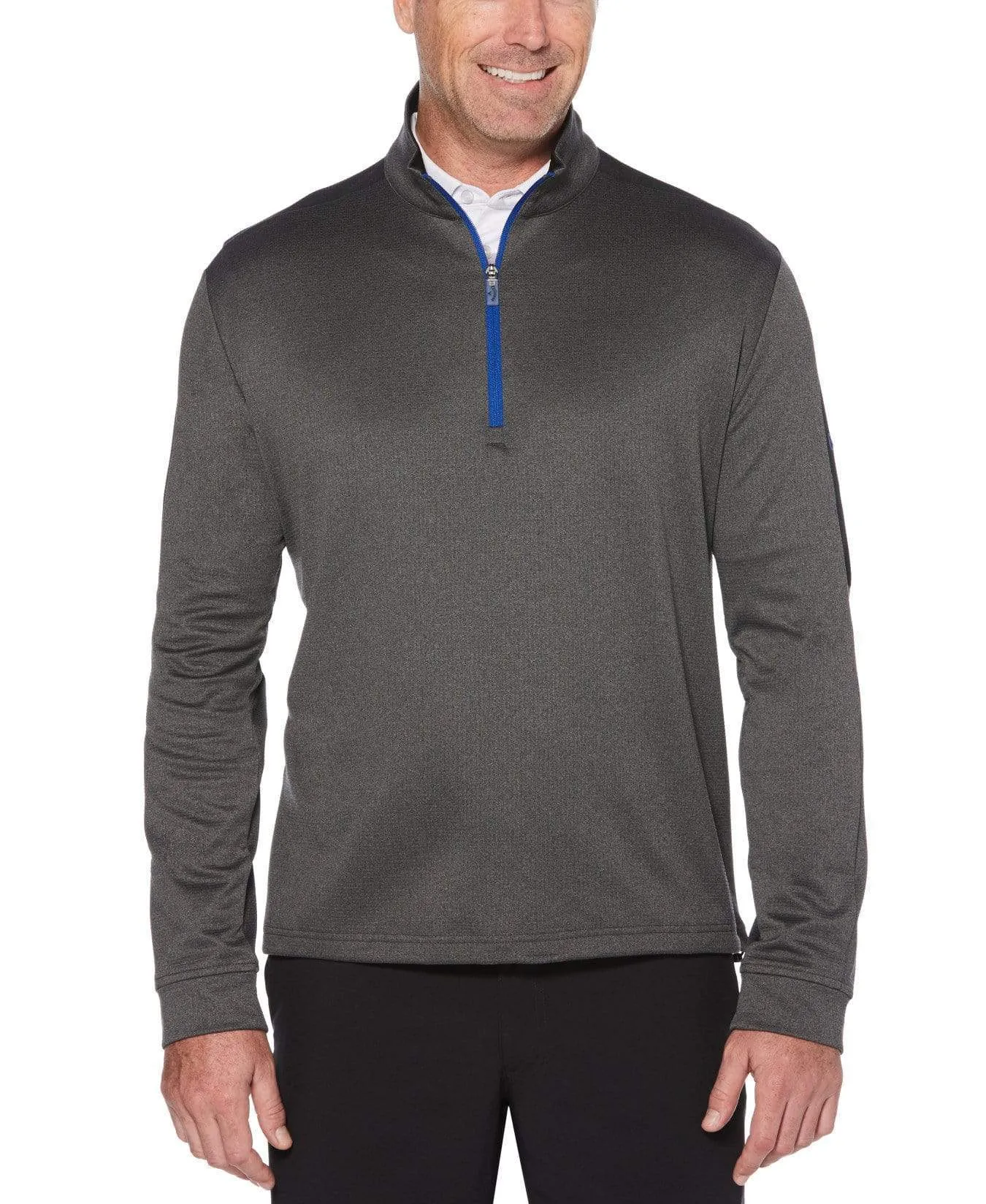 Mens Callaway X Thermal Heathered Waffle Fleece Mid-Layer