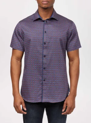 Men's casual short sleeve stretch shirt