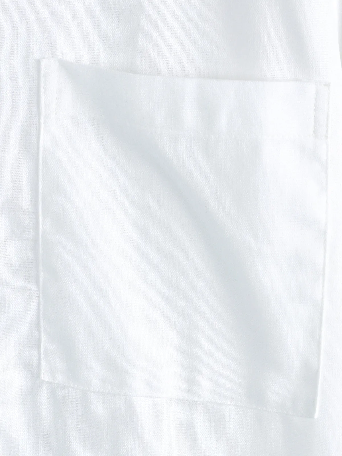 Men's Cotton & Linen Chest Pockets Solid Color Short Sleeve Shirt